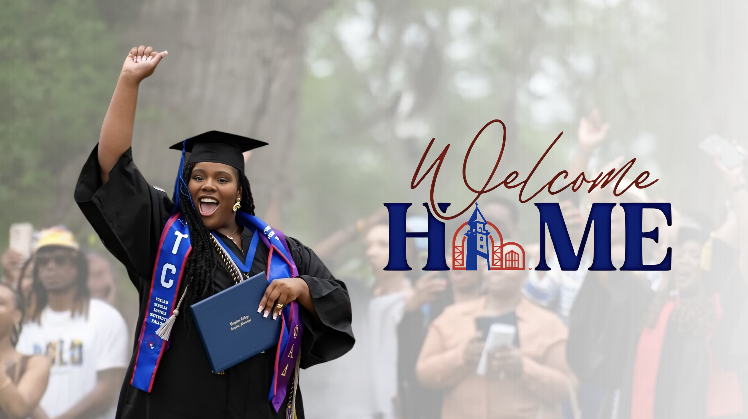 graduate celebrating