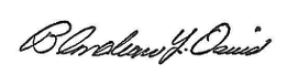 Signature of Dr. Blondean Y. Davis