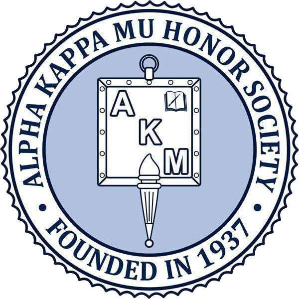 Alpha Kappa Mu Honor Society logo