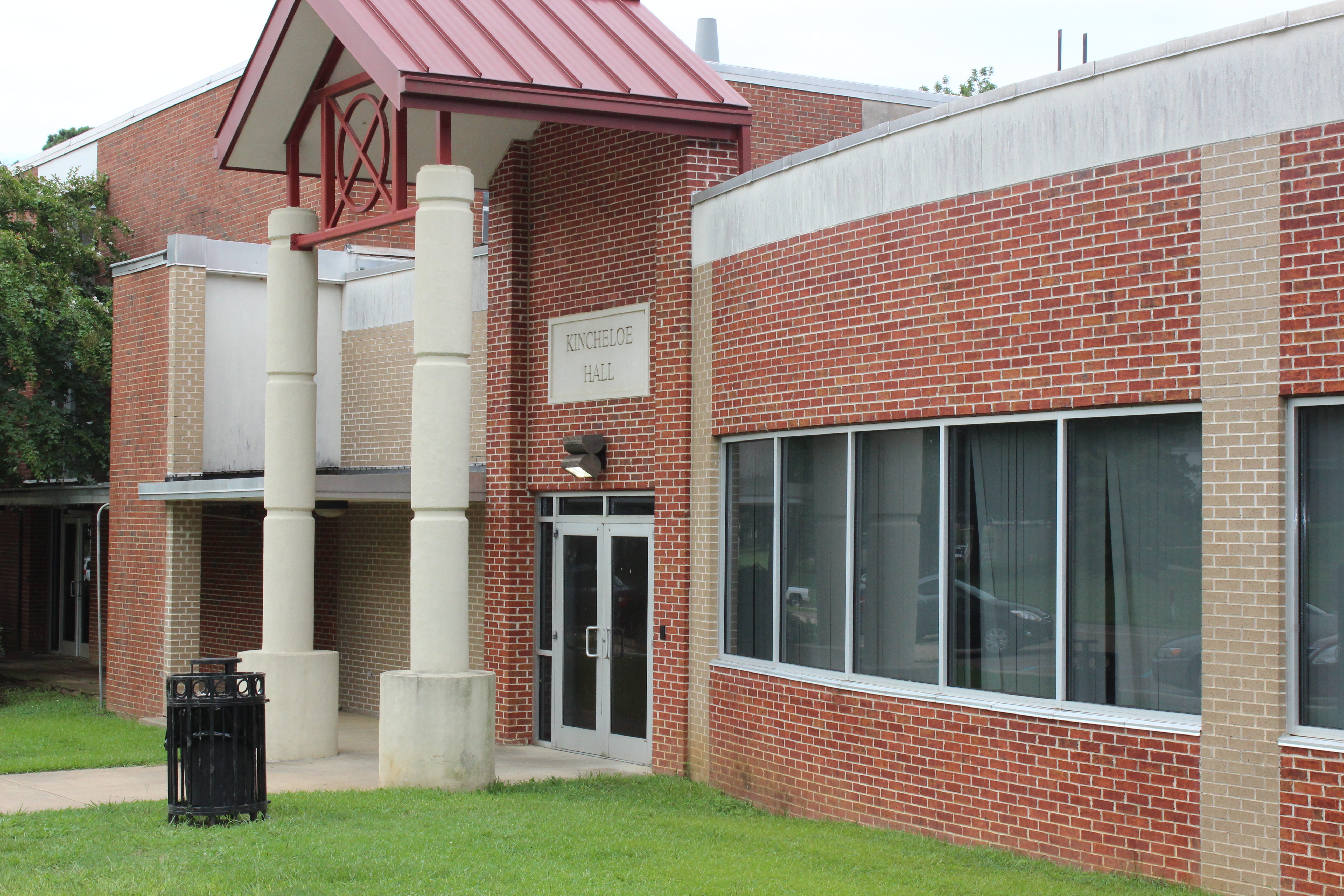 Kincheloe Science Hall, two-story brick and concrete structure