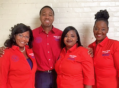 The OSPR Team - (left to right) Schenika Harrison, Kerry Thomas, Qualandia Hooker and LaKisha Kendrick.