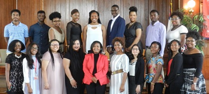 Provost and Vice President for Academic Affairs Dr. Bianca Garner greeted new and returning students during the second convocation of the school year, in Historic Woodworth Chapel, Wednesday, Aug. 29.