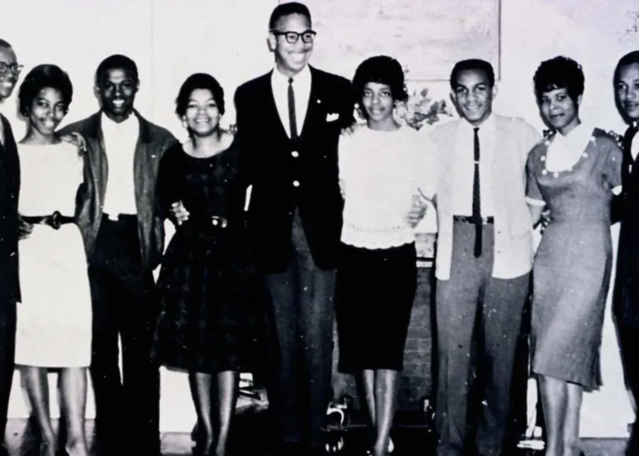he Tougaloo Nine, from left: Joseph Jackson Jr., Geraldine Edwards, James Bradford, Evelyn Pierce, Albert Lassiter, Ethel Sawyer, Meredith Anding Jr., Janice Jackson and Alfred Cook